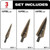 Milwaukee 3PC Cobalt Step Drill Bit Set