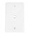 Single Gang Wall Plate - White