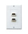 Slim Line Dual Hdmi Décor Wall Plate - 120902X