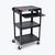 Black Mobile Computer Cart