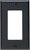 1-Gang Decora/GFCI Device Decora Wallplate/Faceplate, Standard Size, Thermoset, Device Mount - Black