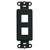 QuickPort Decora Insert, 2-Port, Black