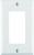 1-Gang Decora/GFCI Device Decora Wallplate/Faceplate, Standard Size, Thermoset, Device Mount - White
