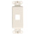 QuickPort Decora Insert, 1-Port, Light Almond