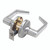 Chrome Passage Lockset 1-3/4 in