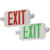 Hardwired LED White Exit Sign and Emergency Light
