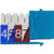 GigaMax Cat 5e QuickPort Jack, Blue -
