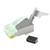 Cat6/A Shielded 8x8 RJ45 Connector 50pk