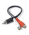 6" 2 RCA Female to RCA Male Adapter Splitter Cable
