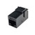 Cat6 Unshielded Keystone Feed-Thru Coupler – Black – (25 Pack)