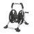 150 ft. Black/Gray Retractable Free Standing Hose Reel Cart