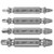 M2 Steel Screw Extractor Set (4-Piece)