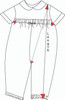 Infant Golf Clothes measuements placement