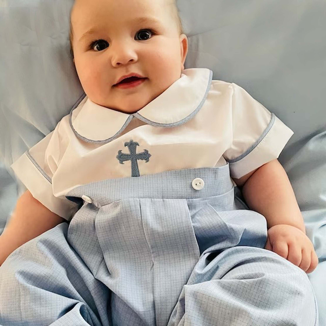 Boy Baptism Outfit Blue Baby Boy Outfit Toddler Boy Baptism Outfit