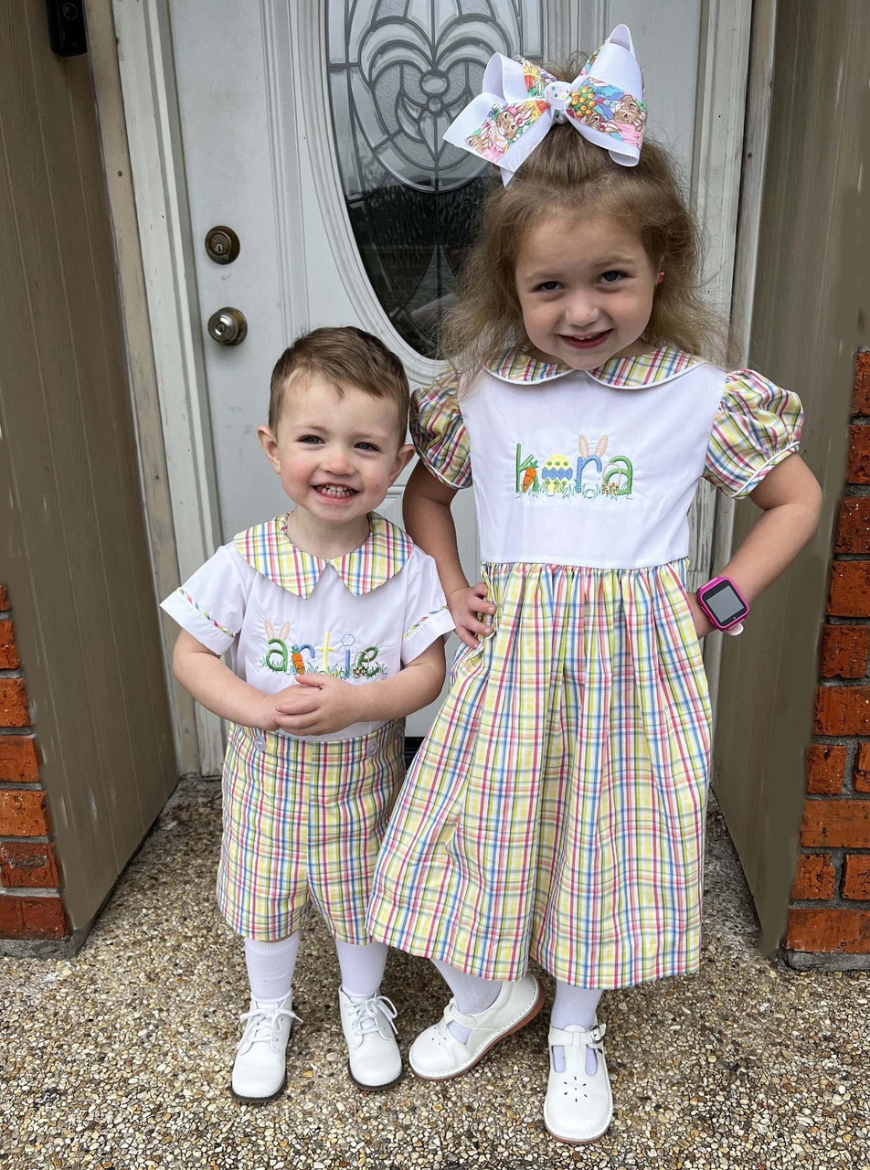 Little Girl Dresses for Easter- Brother Sister Easter Outfits by Zuli Kids