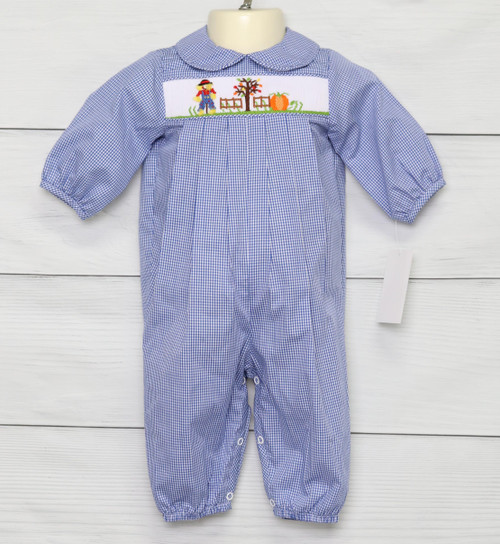 Fall Smocked Outfits Long Baby Boy Smocked Romper