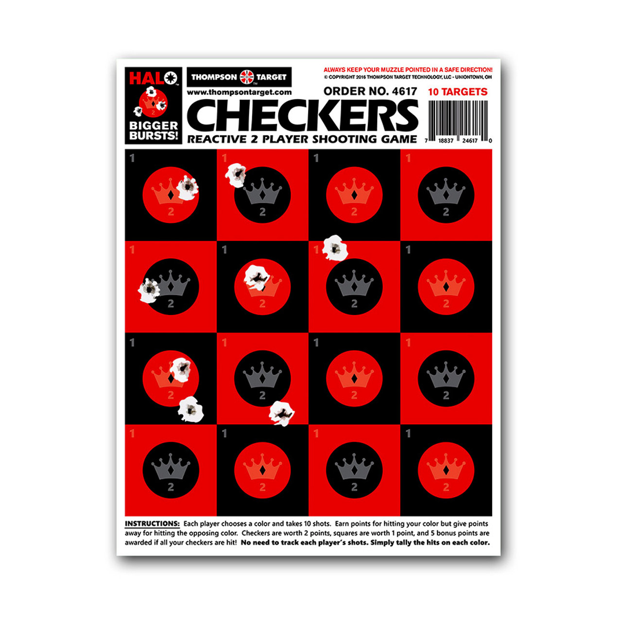 HALO Checkers Shooting Game Targets