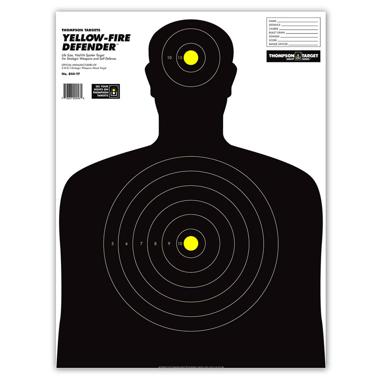 22 silhouette target dimensions