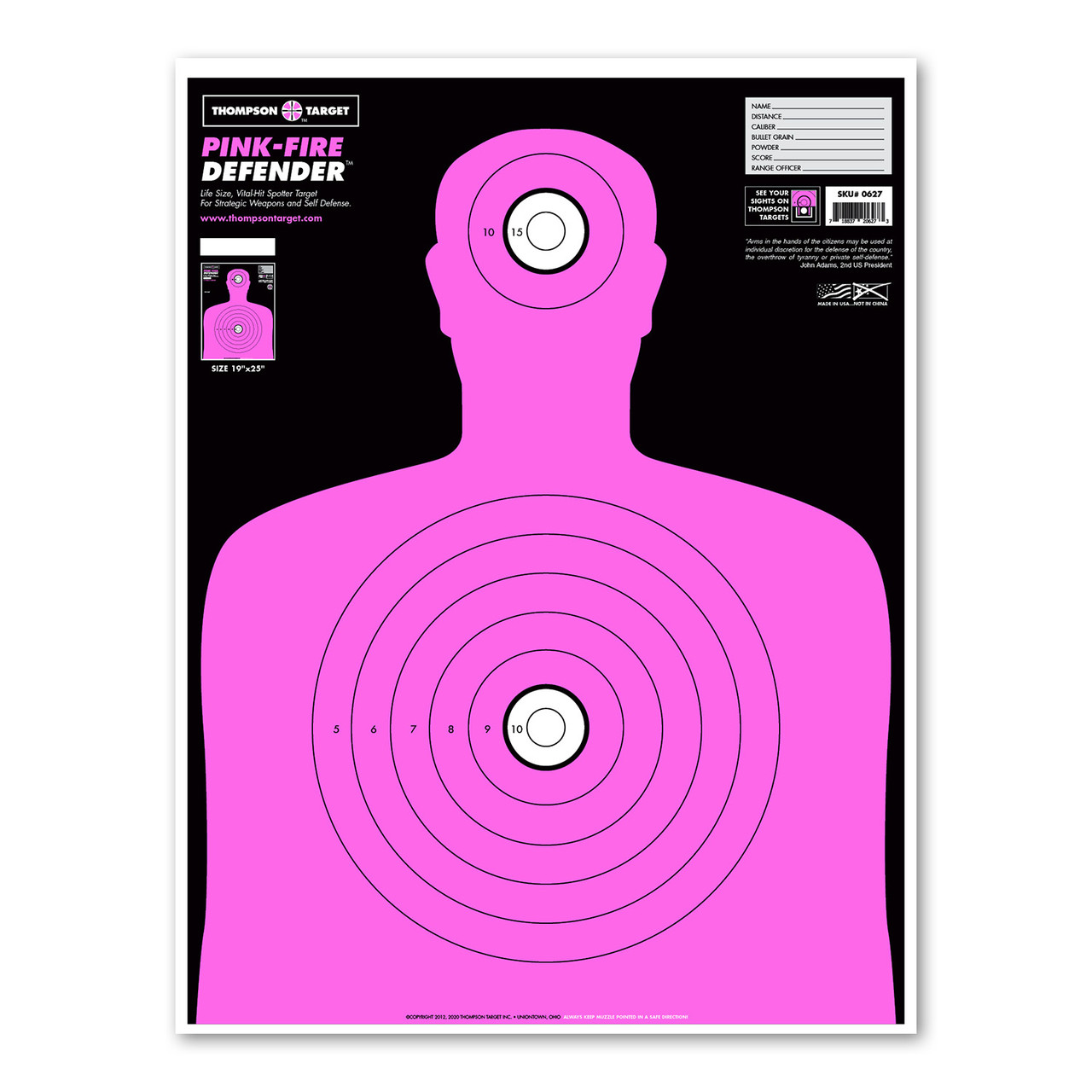 B-27/FBI-Q Pink - Card Stock [7221212] - $1.15 : TargetsOnline, Time For A  Better Target
