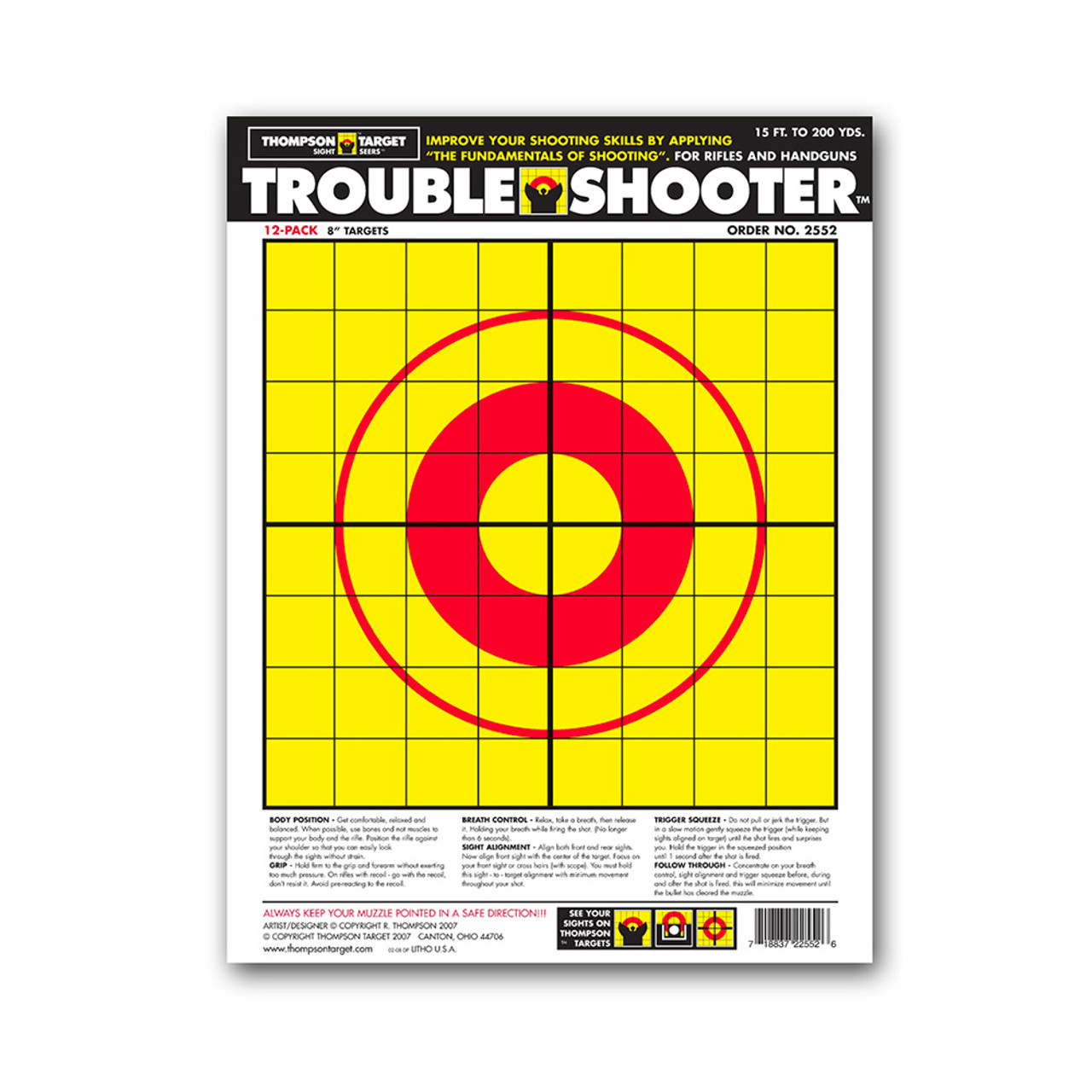 Trouble Shooter 9"x12" Paper Diagnostic Shooting Targets