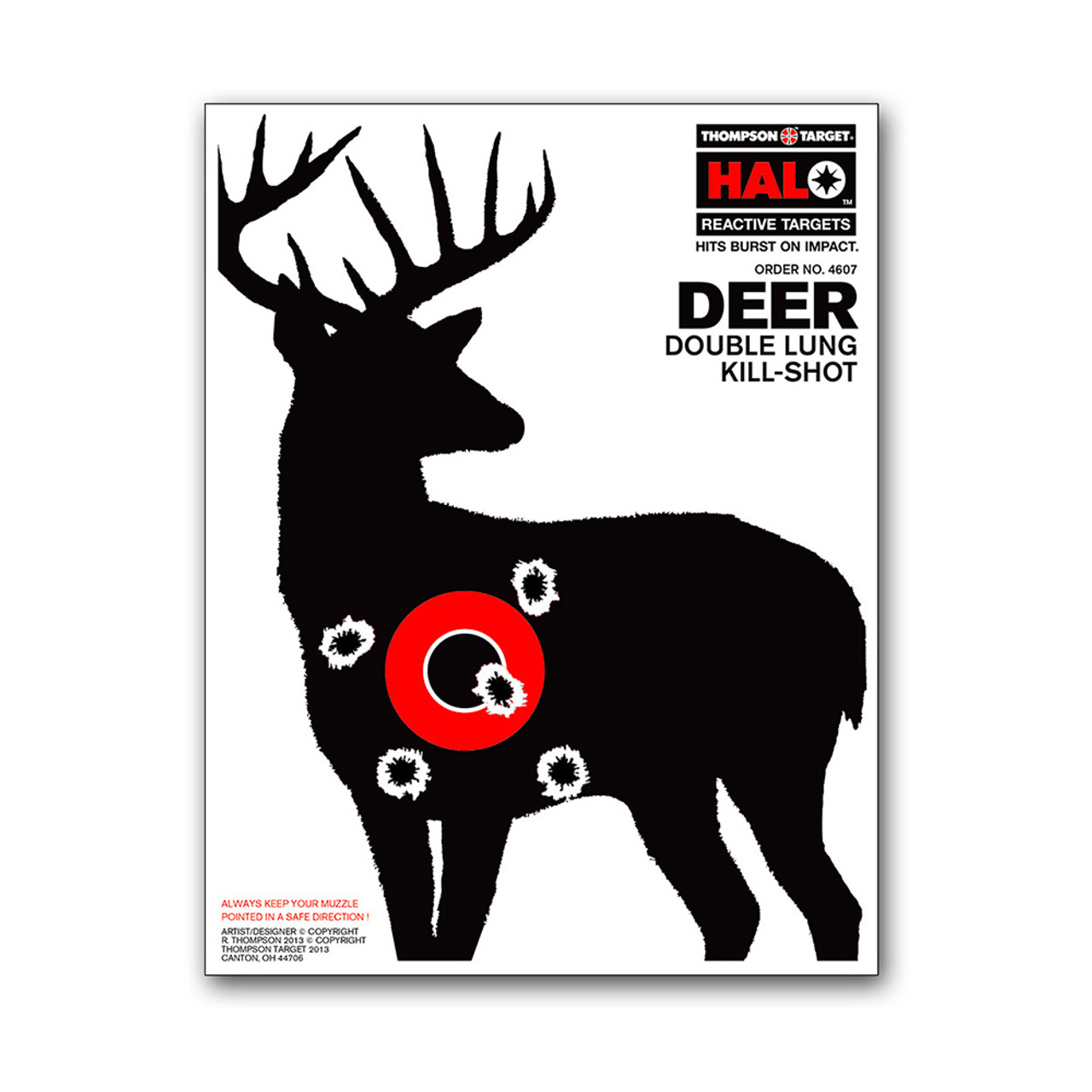 halo deer 8 5 x11 hunting reactive shooting targets