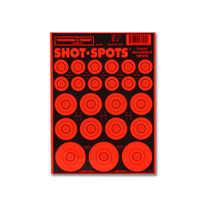 Shot Spots Bright Orange Adhesive Peel and Stick Bullseye Paster Gun Targets by Thompson