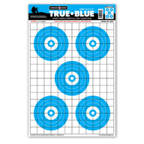 True Blue High Visibility 12.5"x19" Paper Shooting Targets by Thompson