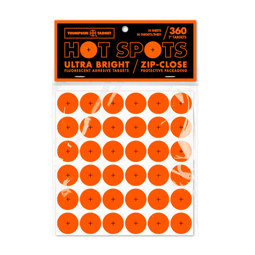 Hot Spots 1" Ultra Bright Adhesive Peel & Stick Target 36/Sheet Hot Spots 1" Ultra Bright Adhesive Peel & Stick Target 36/Sheet