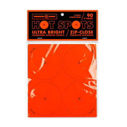 Hot Spots 3" Ultra Bright Adhesive Peel & Stick Target 4/Sheet Hot Spots 3" Ultra Bright Adhesive Peel & Stick Target 4/Sheet