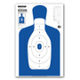 B27Q-BLUE Silhouette Law Enforcement & Qualification Pistol Handgun Indoor Range Gun Shooting Targets by Thompson