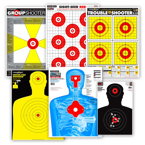 Prestiege Rp Hand Target Premium Target Package for Handguns - Ultra Bright & Splatter