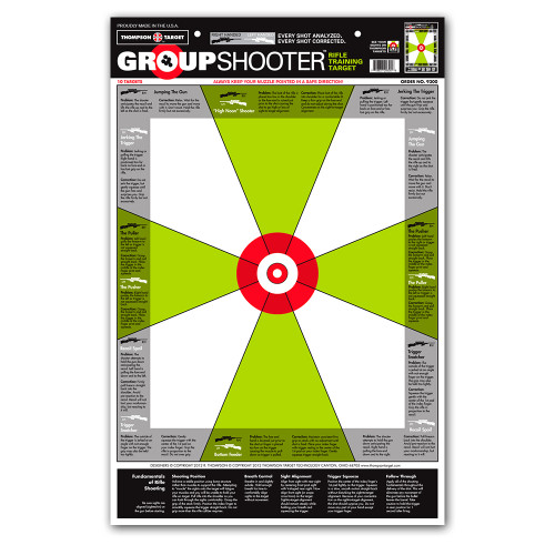 Group Shooter Rifle Paper Shooting Targets For Training