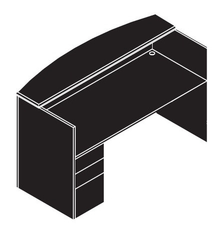 Ruby Reception Desk - DEXA Commercial Interiors