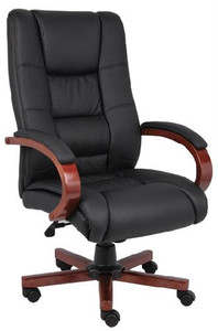 High Back Cherry Wood Executive Chair High Back Cherry Wood Executive Chair