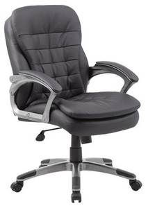 Mid Back Black Executive Pillow-Top Chair Mid Back Black Executive Pillow-Top Chair