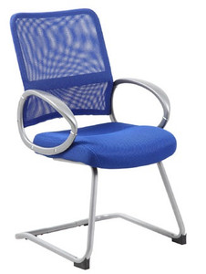Vibrant Blue Mesh Task Chair with Loop Arms Vibrant Blue Mesh Task Chair with Loop Arms