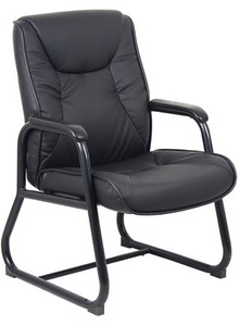 Black LeatherPlus Executive Guest Chair Black LeatherPlus Executive Guest Chair