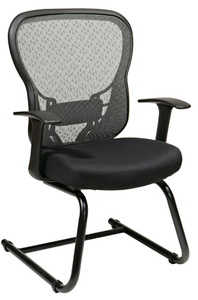 Deluxe Back Visitors Chair with Fixed Arms and Mesh Seat Deluxe Back Visitors Chair with Fixed Arms and Mesh Seat