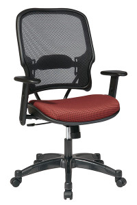 Professional Dark Back Managers Chair with Rosewood Fabric Seat Professional Dark Back Managers Chair with Rosewood Fabric Seat