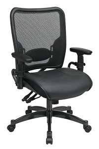 Professional Dual Function Dark Back Chair with Black Leather Seat Professional Dual Function Dark Back Chair with Black Leather Seat