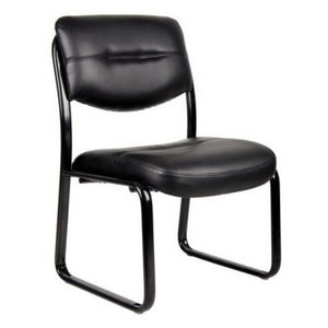 Leather Armless Guest Chair Leather Armless Guest Chair
