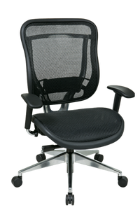 Executive High Back Chair with Mesh Back and Seat with Adjustable Arms Executive High Back Chair with Mesh Back and Seat with Adjustable Arms