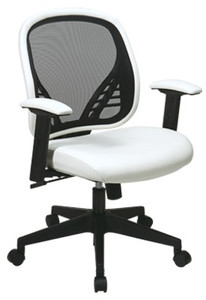 White Vinyl Seat Managers Chair White Vinyl Seat Managers Chair