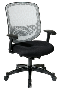 Executive White Back and Black Mesh Seat Chair Executive White Back and Black Mesh Seat Chair