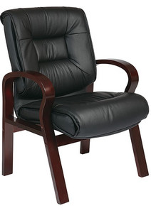 Deluxe Mid-Back Executive Leather Visitors Chair Deluxe Mid-Back Executive Leather Visitors Chair