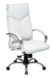 Deluxe High-Back White Executive Leather Chair Deluxe High-Back White Executive Leather Chair