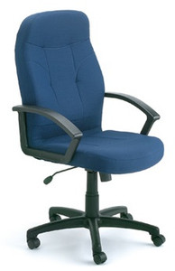 High Back Blue Fabric Executive Chair High Back Blue Fabric Executive Chair