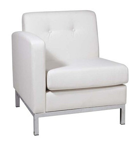 Wall Street White Modular Left Arm Chair Wall Street White Modular Left Arm Chair