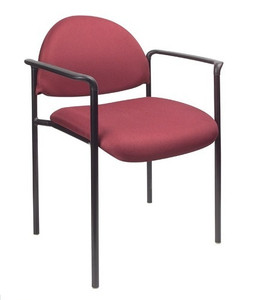 Burgundy Fabric Stack Guest Chair (MB9501-BY) Burgundy Fabric Stack Guest Chair (MB9501-BY)
