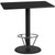 30'' x 48'' Rectangular Black Laminate Table Top with 24'' Round Bar Height Table Base and Foot Ring 30'' x 48'' Rectangular Black Laminate Table Top with 24'' Round Bar Height Table Base and Foot Ring